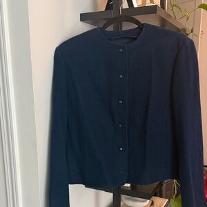 Navy Blue Pendleton Button-Up Cardigan light jacket